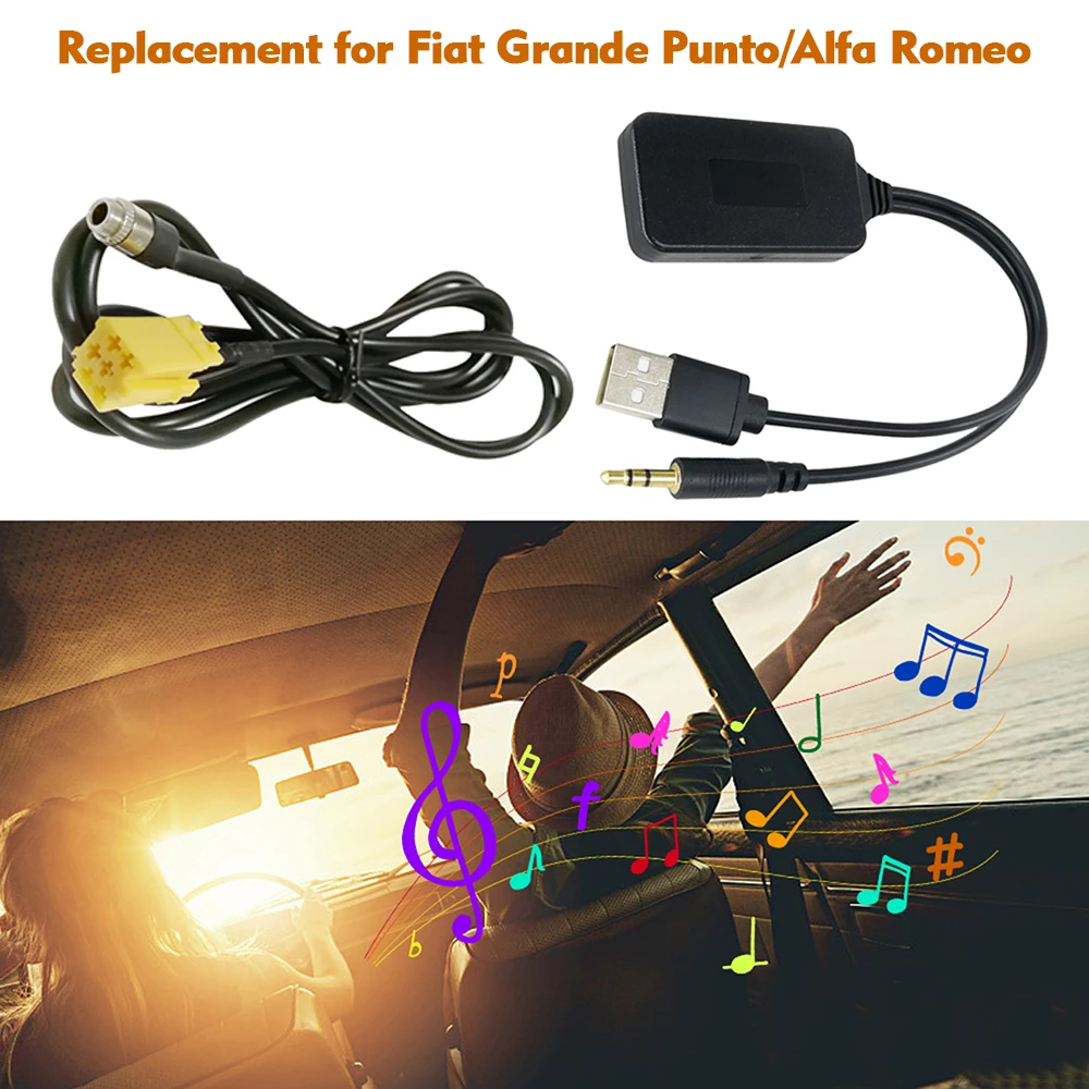 Автомобильный AUX USB радиоадаптер ISO 6pin аудио кабель беспроводной модуль Bluetooth