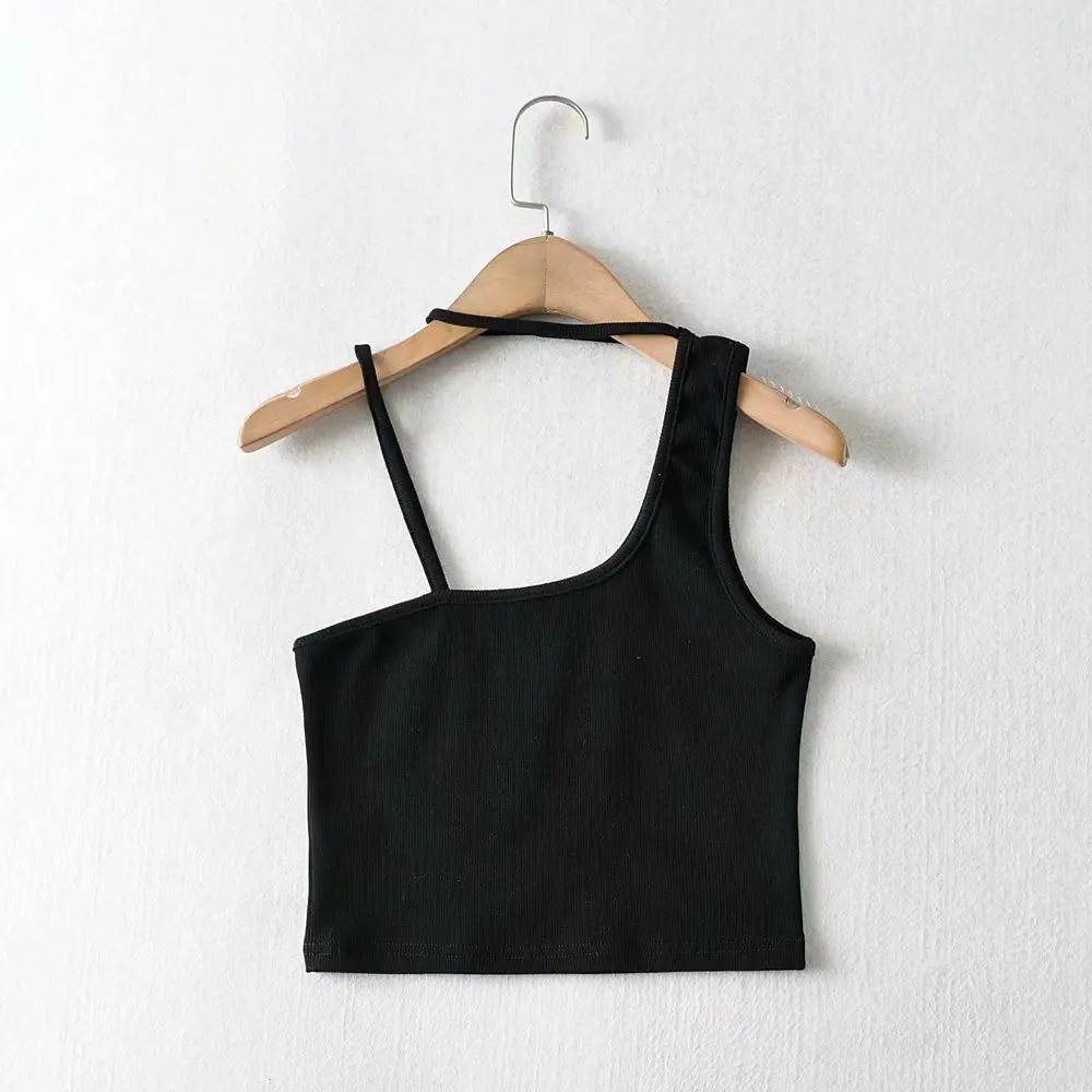 

Crop Tops halter sexy cami bandana black white tube top girl Female Streetwear Sleeveless Seamless Sports Bra women t shirt