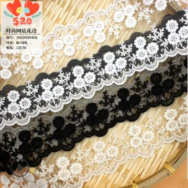 

Free shipping Handmade Diy Clothes Accessories Patchwork Lace cotton 100% Hook Needle Bilateral Laciness Little Daisy 10-12cm