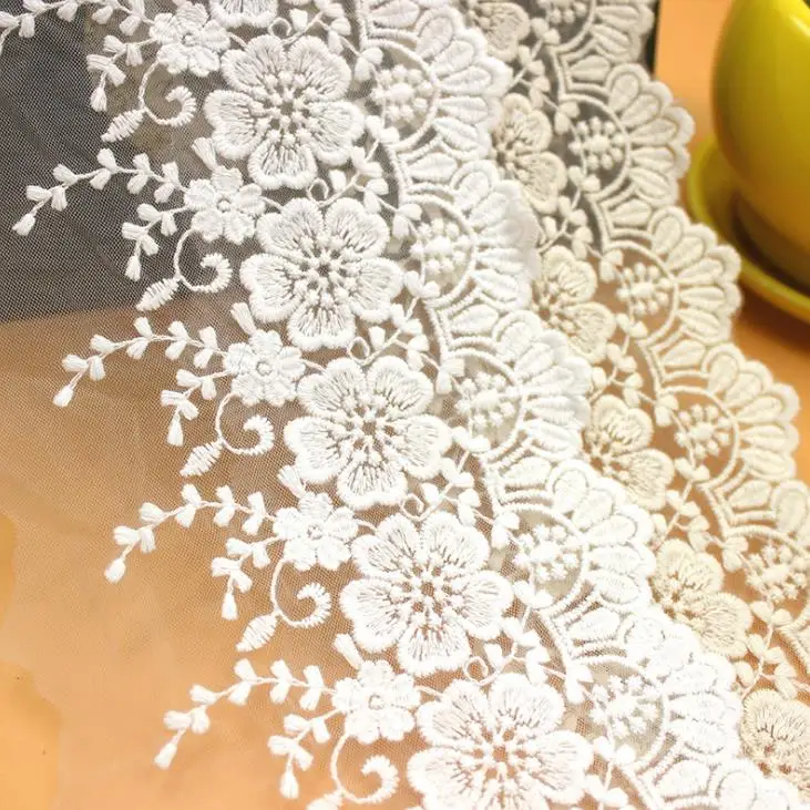 5 ярдов/партия изысканная искусственная вышивка из чистого хлопка рукоделие