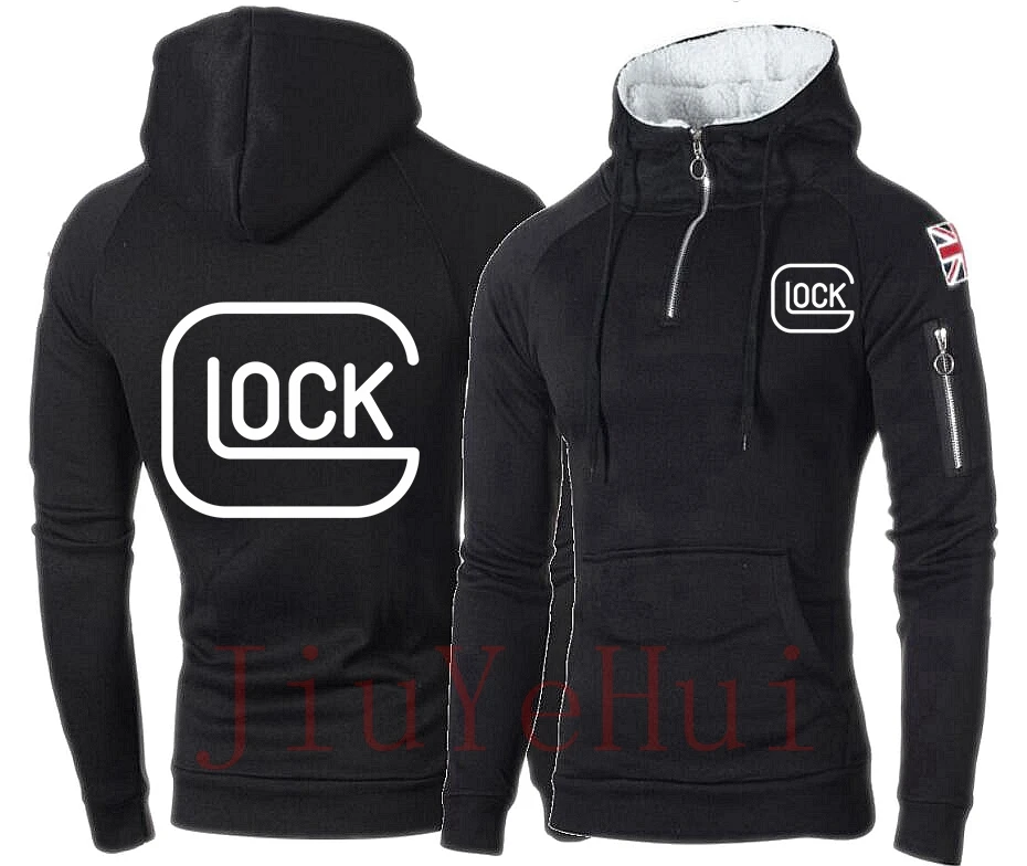 Свитшот Glock Женский на молнии с капюшоном повседневная худи длинным рукавом