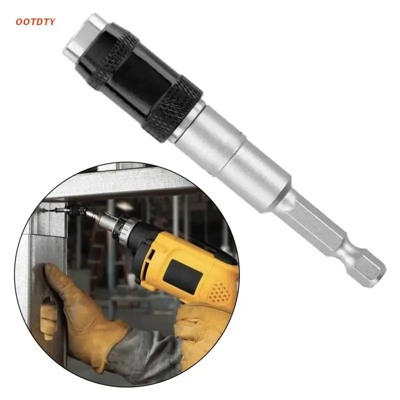 

Impact Tough Bit Holder Magnetic Pivoting Bit Tip Holder Swivel Screw Drill Tip with 20° Pivot Mode, Quick Change Locking