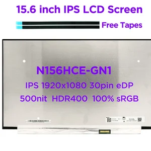 15 6 ips laptop lcd screen n156hce gn1 fit nv156fhm n65 b156han09 0 for lenovo thinkpad p53 500nit hdr400 1920x1080 30pin edp free global shipping