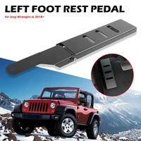 accessories aluminum driver foot rest dead pedal convenient practical user friendly design for jeep wrangler jl 2018