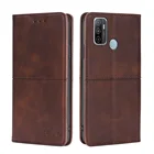 Роскошный кожаный флип чехол для OPPO A53 2020 Чехол-бумажник на магните чехол для OPPO A32 2020 6,5 дюймов CPH2127 Чехол-бумажник с откидной крышкой чехол для телефона чехол