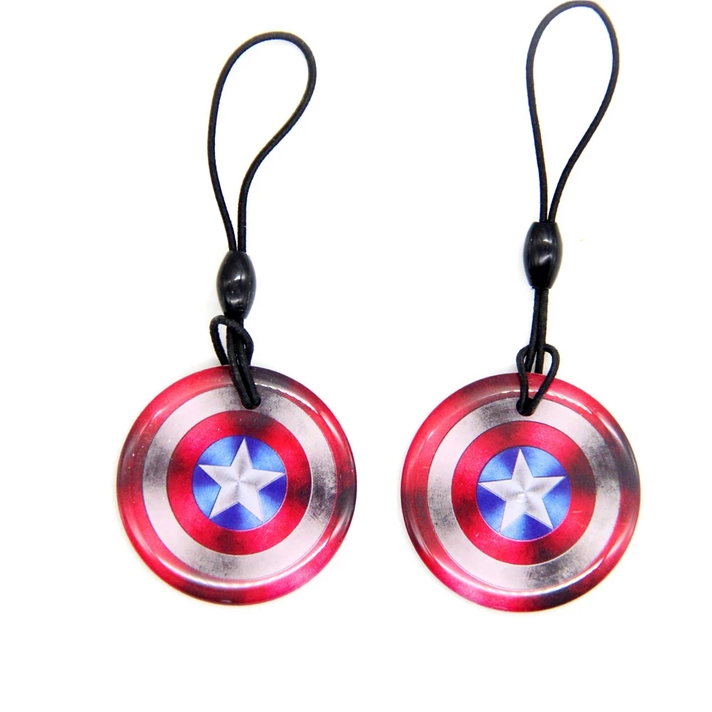 Знаменитый узор 13 56 МГц UID перезаписываемый брелок для ключей сменный RFID S50 1K