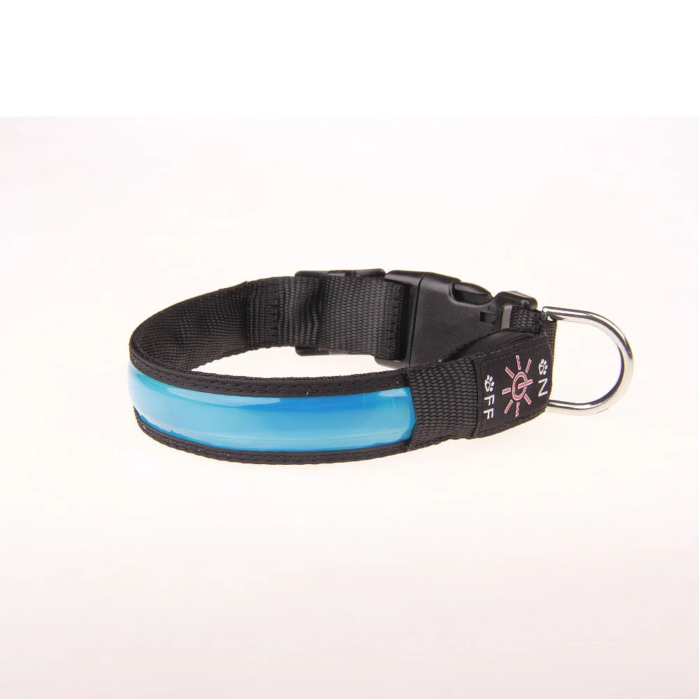 

Led Dog Collar Reflective Lattice Adjustable Pet Collar Rechargeable Luminus Collar for Dogs