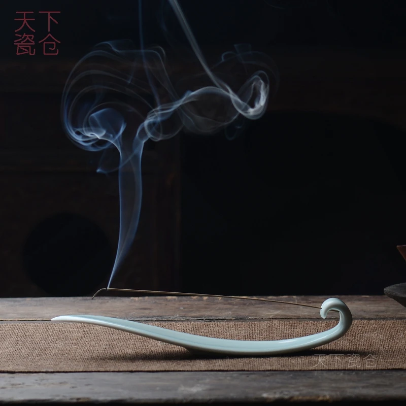 

Ceramics Zen Decor Incense Burner Smoke Fountain Living Room Mini Diffuser Incense Burner Wierook Houder Home Decor DB60XX