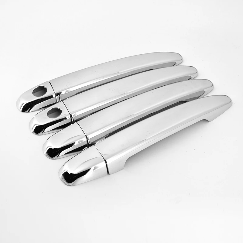 Хромированные серебристые боковые смарт-крышки для дверных ручек Toyota HIGHLANDER 2007-2011