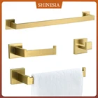 Блестящие золотистыезолотистые аксессуары для ванной комнаты, вешалка для полотенец, вешалка, крючок для халата, аксессуары для ванной комнаты
