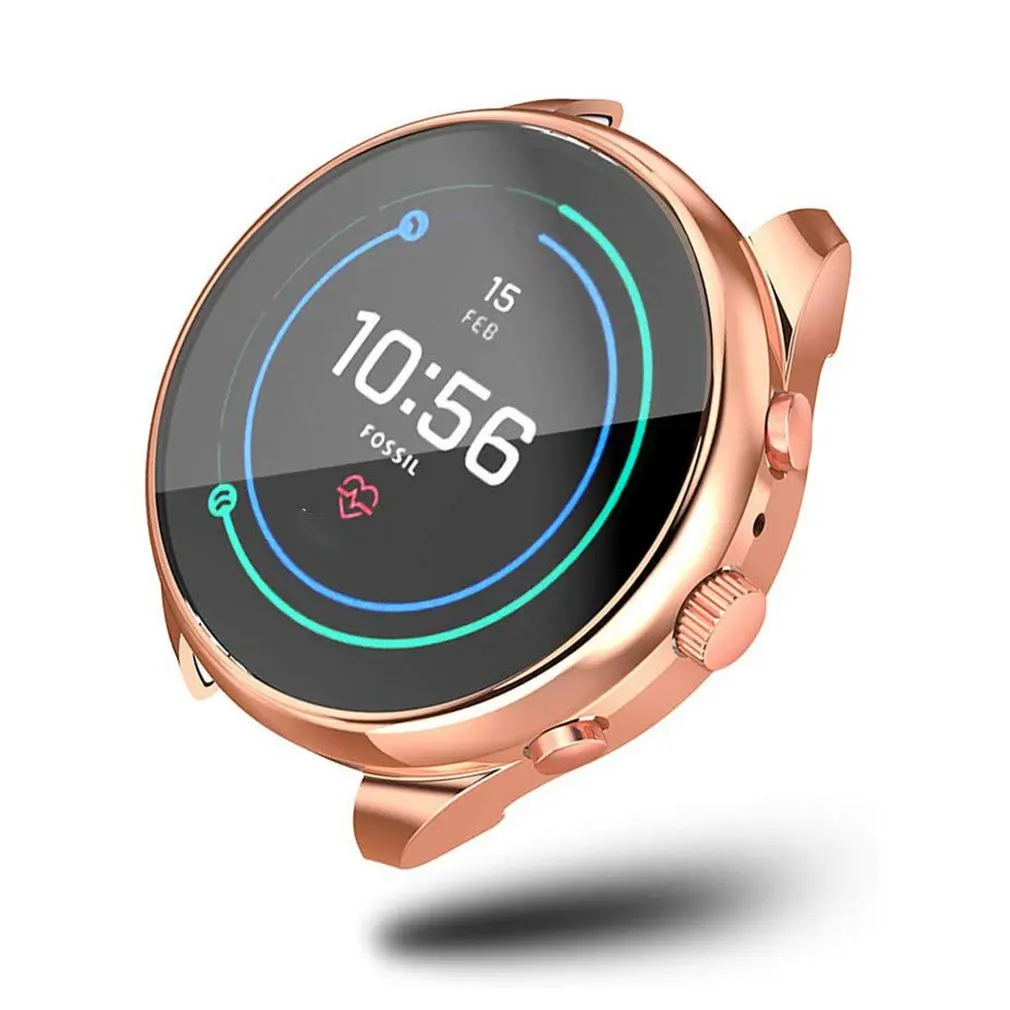 Защитный чехол для экрана Fossil Ftw6022 Полностью покрывающий Мягкий ТПУ тонкий