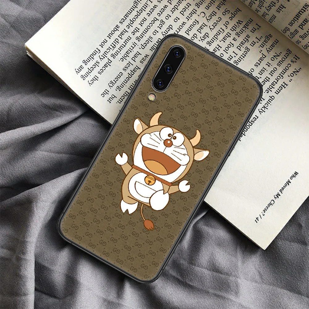 

Italian Luxury Brand Doraemon Phone Case For Samsung Galaxy A 3 5 7 8 10 20 20E 21S 30 30S 40 50 51 70 71 Black Funda Pretty