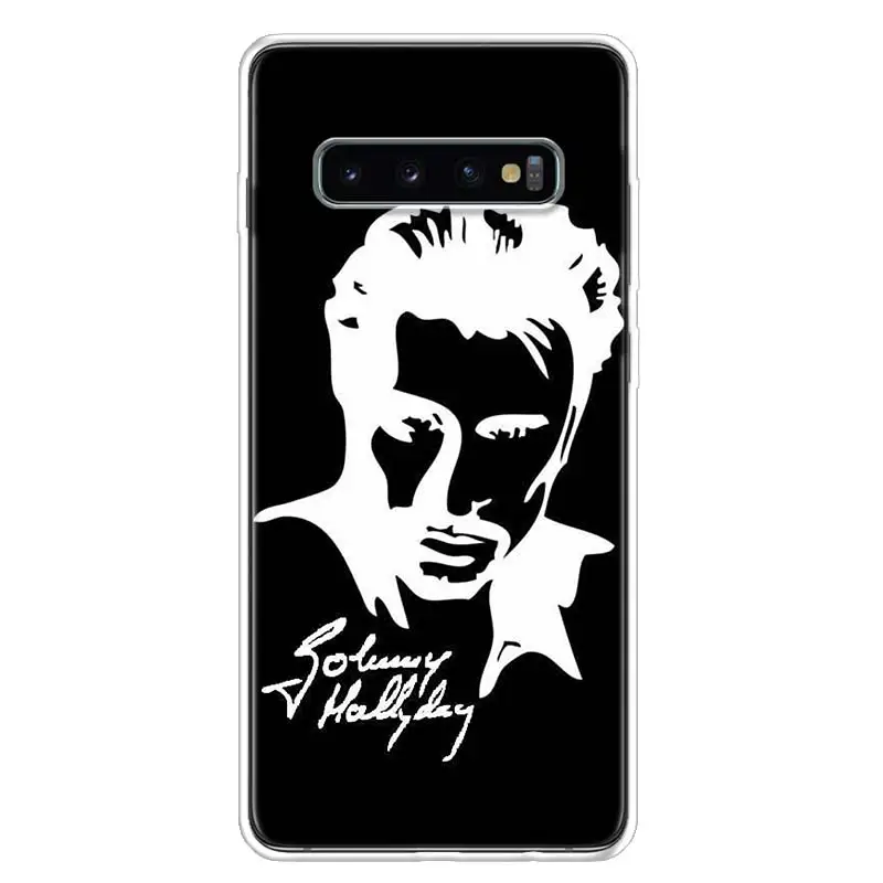 Johnny Hallyday Music Cover Phone Case For Samsung Galaxy S10+ Lite Note 10 9 8 S9 S8 J4 J6 J8 Plus S7 S6 Coque Shell