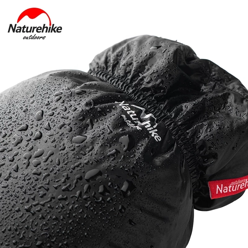 Naturehike Goose Down Socks Camping Heating Shoes Cover Winter Warmth Skiing Feet Cover Windproof Men Women Black Glove