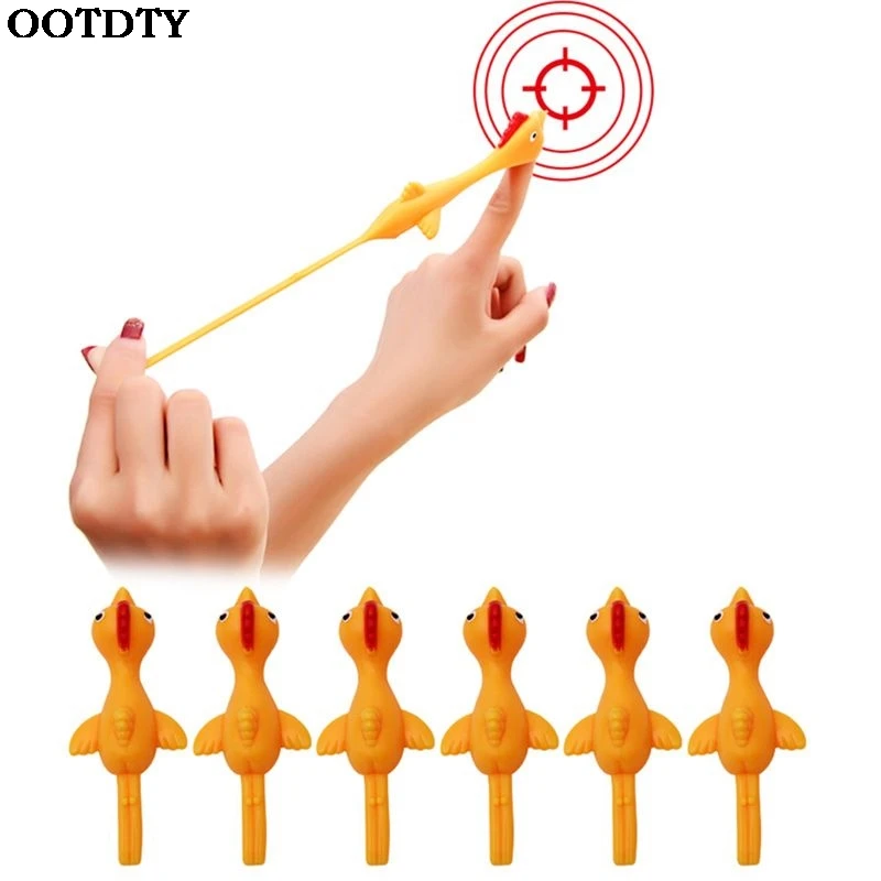 3 шт. веселые игрушки с птицами на палец новинка забавные резиновые для курицы