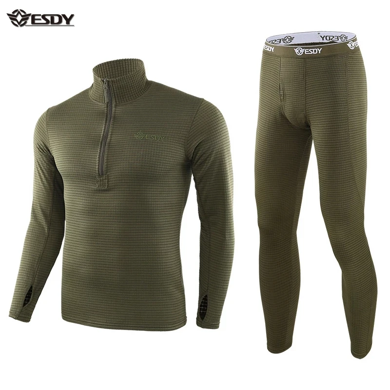 

Thermal Underwear Sets Fleece Sweat Fitness Warm Long Johns Quick Drying Anti-microbial Winter Underwear Sports Gym Clothes