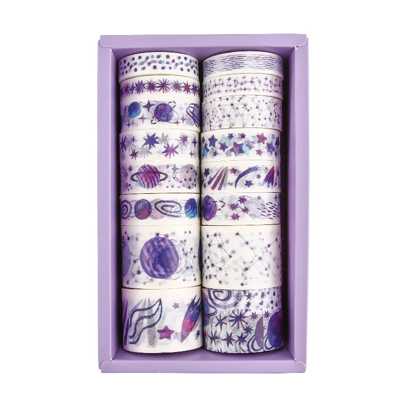 16roll Tape+ 8sheets Sticker Sakura Ocean Series Exquisite Box Washi Tape Adhesive Diy Stickers Diary Scrapbook Stationery | Канцтовары