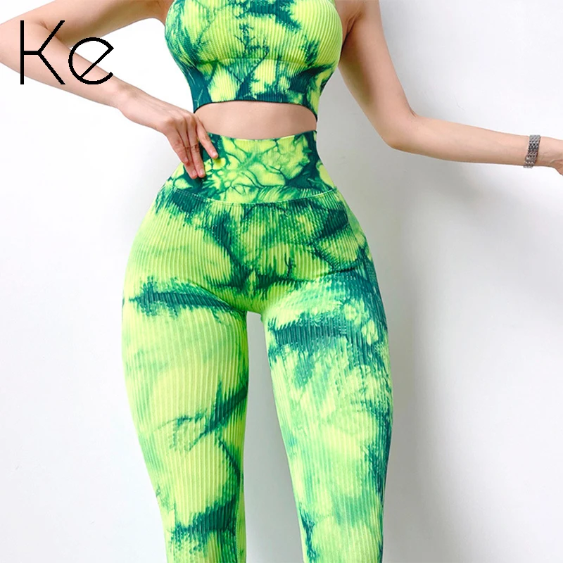 

Женские спортивные брюки KE с завышенной талией, эластичные и быстросохнущие спортивные брюки для бега и тренировок