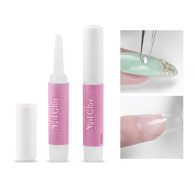 10PCS/Bag 2g/Round Bottle Nail Glue Professional Art Decorate Tips Acrylic Accessories For Rhinestones |