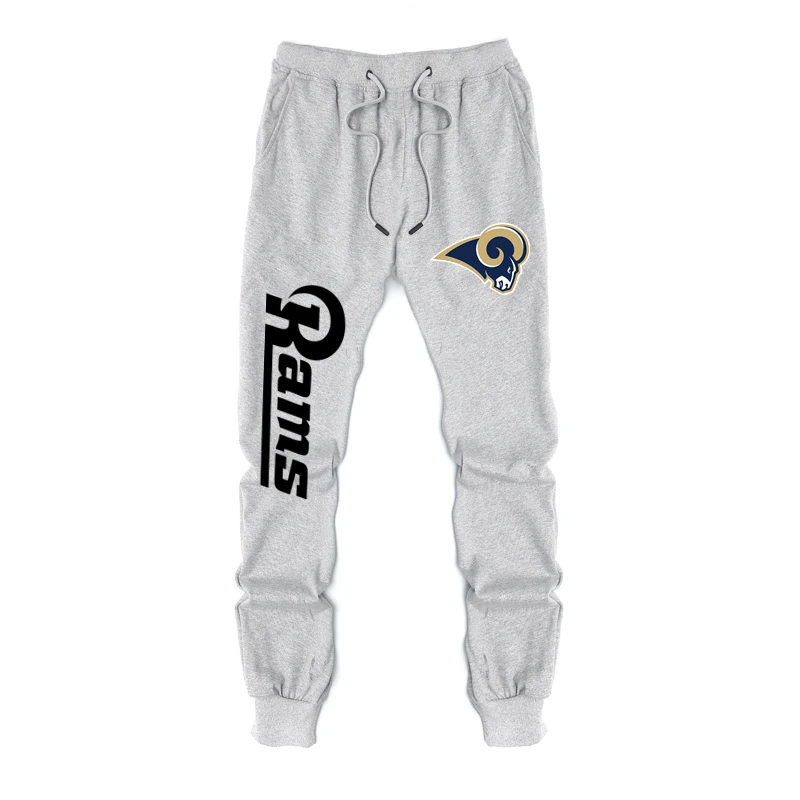 Rams Gray Патриоты брюки весна и осень спортивный свитер брюки Новая Англия чемпионы Повседневные свитера брюки новые любовники мужские повседневные спортивные брюки - Цвет: Rams Gray