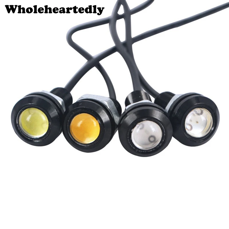 10 шт./лот 12 в 9 Вт супер яркие 18 мм фары Орлиный глаз Автомобильные светодиодные