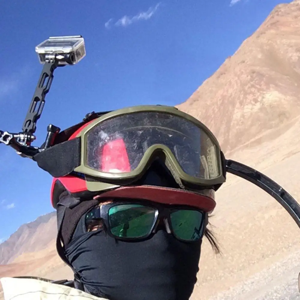Алюминиевый удлинитель с металлическим креплением на шлем для Gopro Hero 2 3 4