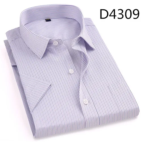D4309 DAVYDAISY, Новое поступление, летняя мужская рубашка с коротким рукавом, клетчатая, в полоску, модная, для работы, повседневная, мужская, официальная рубашка, DS227 - Цвет: D4309