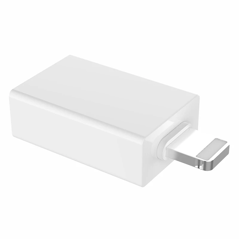 Белый 8 Pin к USB OTG адаптер для iPhone мобильный телефон OTG кабель для iPhone IOS10.2 ниже адаптер для мыши U диск флэш-карты ридер - Цвет: Белый