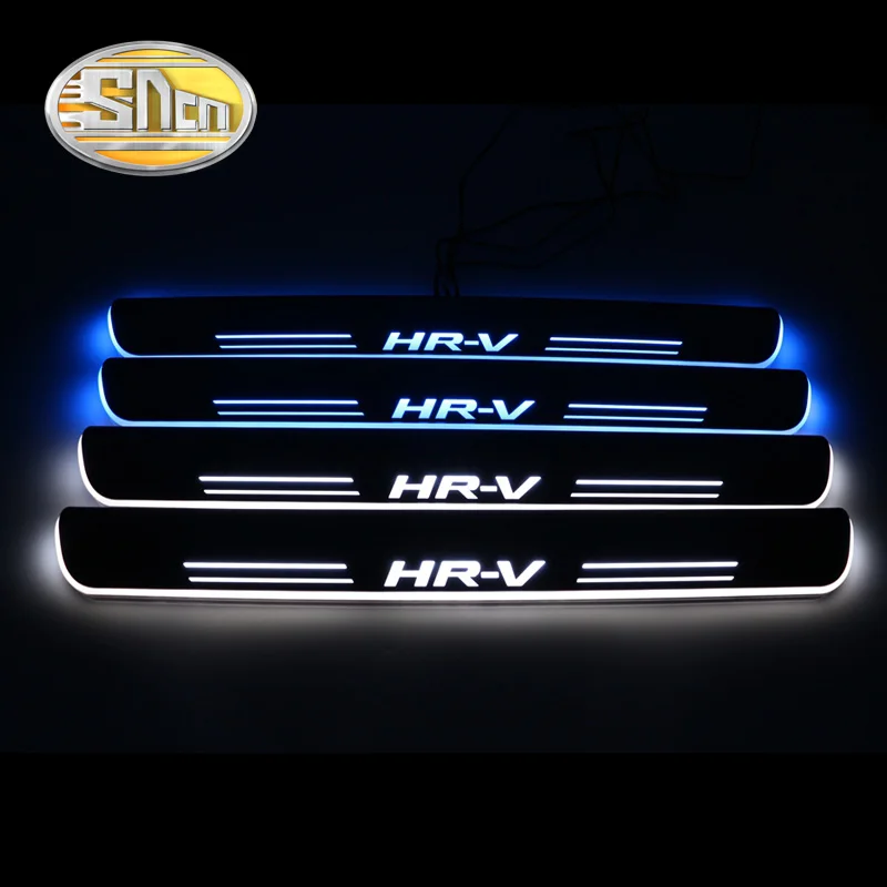 4 шт. подвижные Светодиодные Автомобильные накладки на пороги для Honda HRV HR V 2014 2015