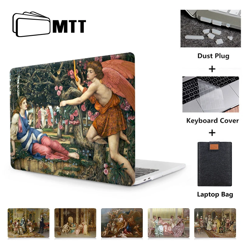 Чехол MTT для ноутбука Macbook Air Pro 11, 12, 13, 15 retina с сенсорной панелью, чехол с масляным рисунком для Mac book Pro, 16 дюймов, чехол