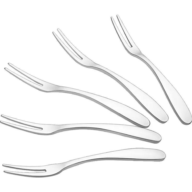 

Stedelijk fruit vork dessert vork milieubescherming twee tand vork keuken keuken barbecue hulpmiddel