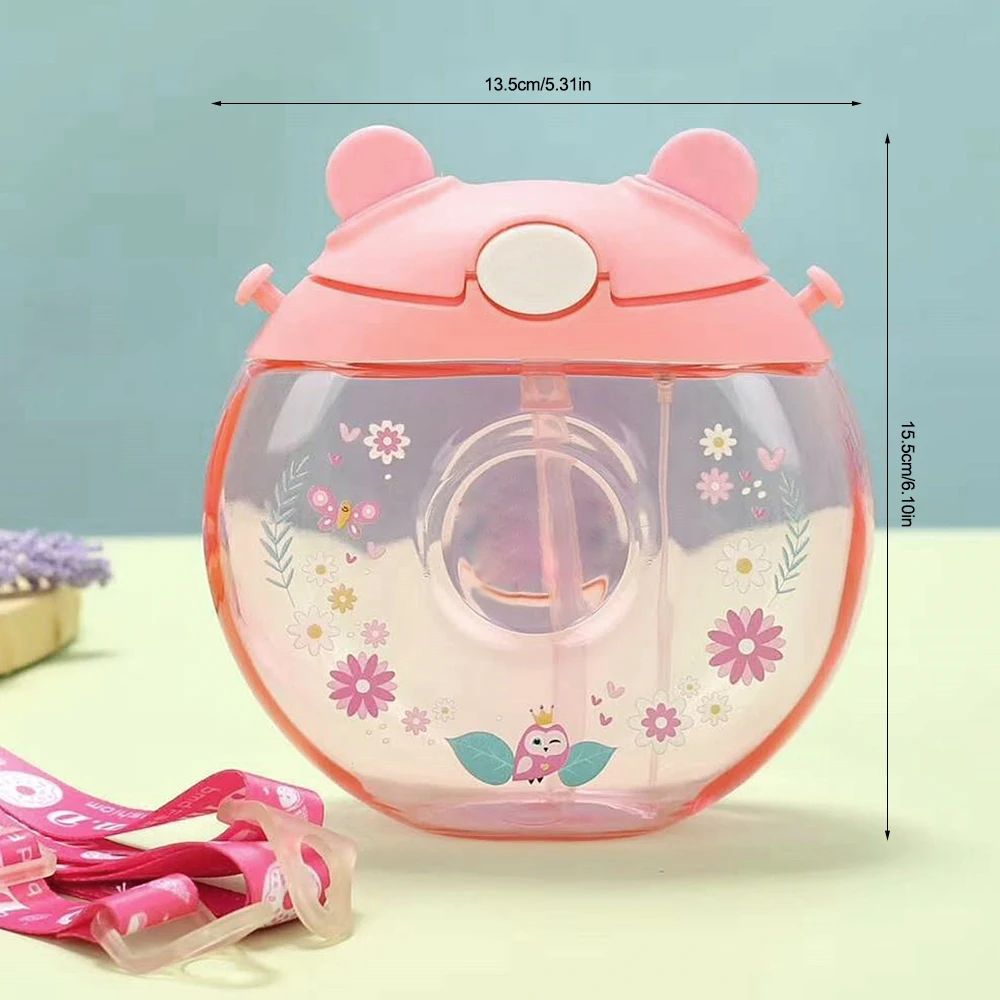 Бутылка для воды оригинальная бутылка питья с соломинкой мультяшный пончик