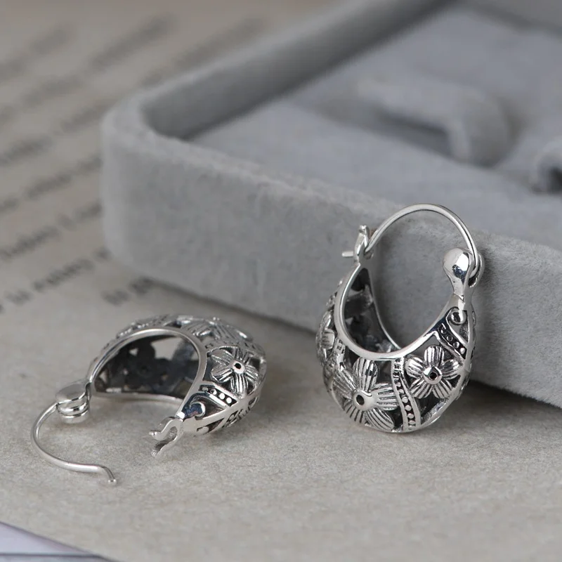 Женские серьги из серебра 925 пробы с вырезами|thai silver earrings|earrings sterlingearrings earring |