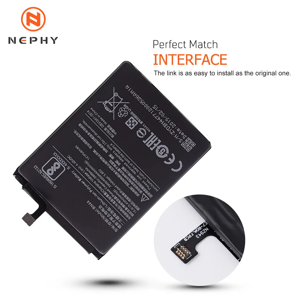 New Nephy Original Battery BN44 For Xiaomi Redmi 5 Plus Batteries Mobile Phone Replacement Accumulator Free Tools In Stock Track | Мобильные