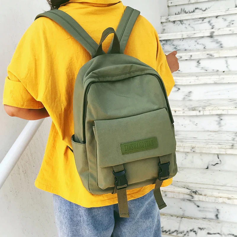 Модный холщовый рюкзак с надписью для женщин школьный ранец девочек-студентов