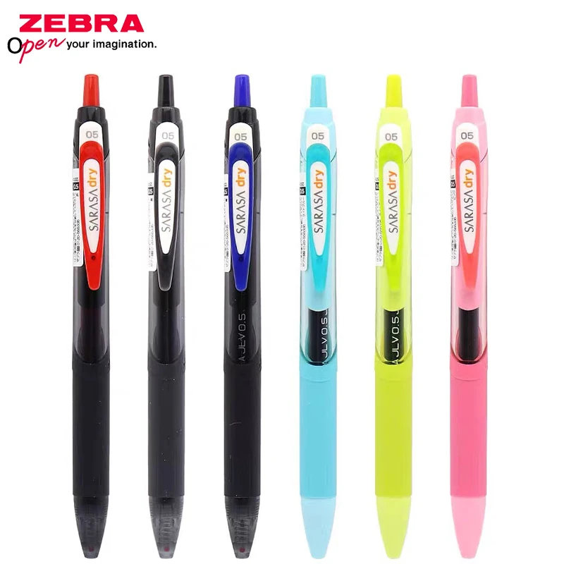 

4 Pcs Japan ZEBRA JJ31 Gel Pen Quick-Drying Press And Smooth Water-Based Pen 0.5MM Simple Soft-Grip Stationery For Stude