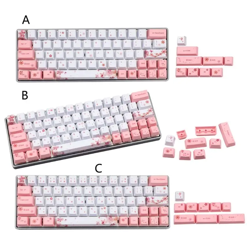 OEM PBT вишневый цвет клавиатуры колпачки сублимации краски Корейский Японский |