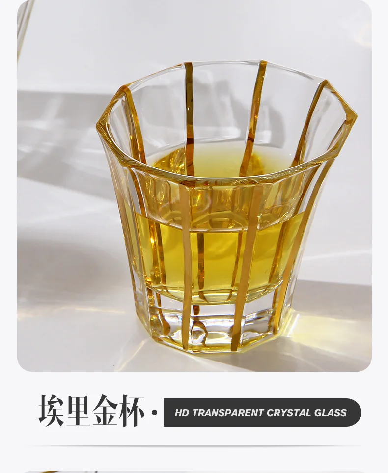 

4 Pcs/lot luxury fashion home lead-free whiskey glass high quality party club wine glass cup for whiskey 200827-04