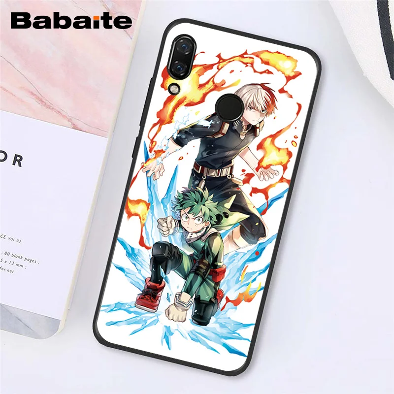 Babaite японское аниме мой герой Boku no Hero Academy чехол для телефона для Xiaomi Redmi8 4X 6A S2 Go Redmi 5 5Plus Note4 5 7 Note8Pro