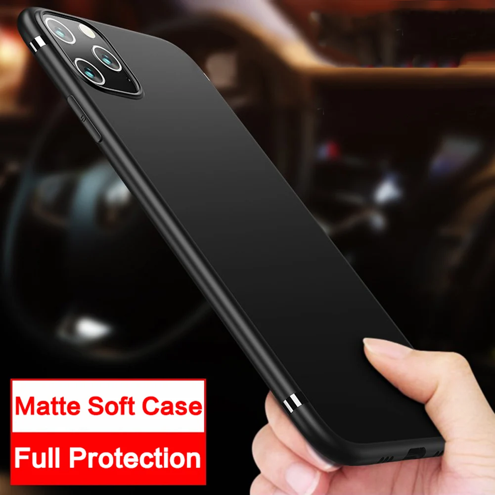 Роскошный чехол для iPhone 11 Pro Max 2019 Ультратонкий матовый резиновый с прочным