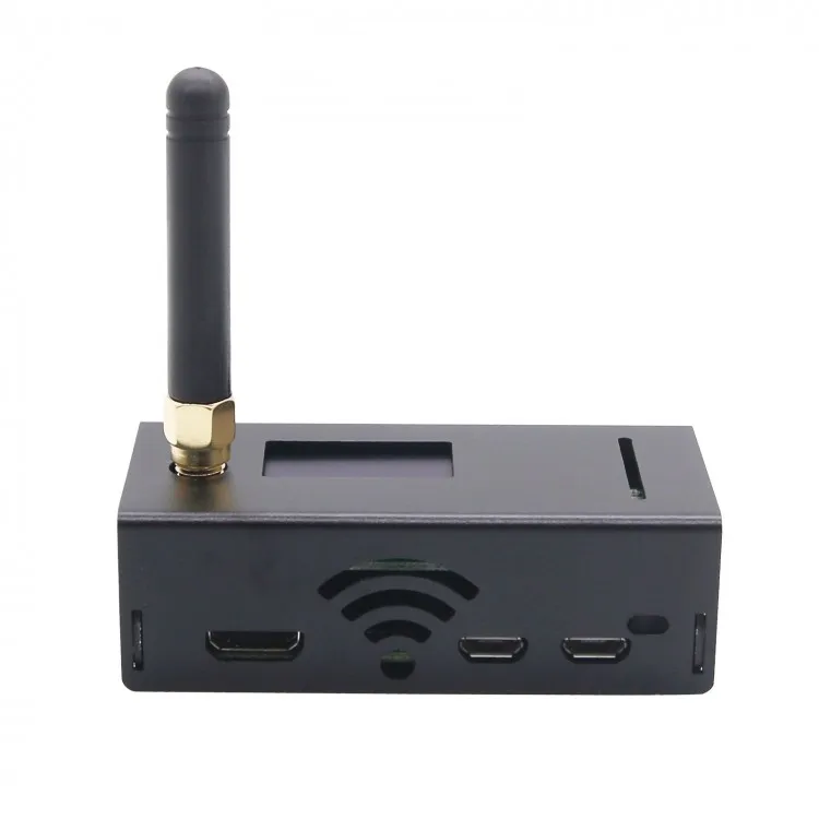 Günstig Montiert MMDVM Hotspot Unterstützung P25 DMR YSF + Raspberry Pi + OLED + Antenne + Fall Für Remote Walkie Talkie