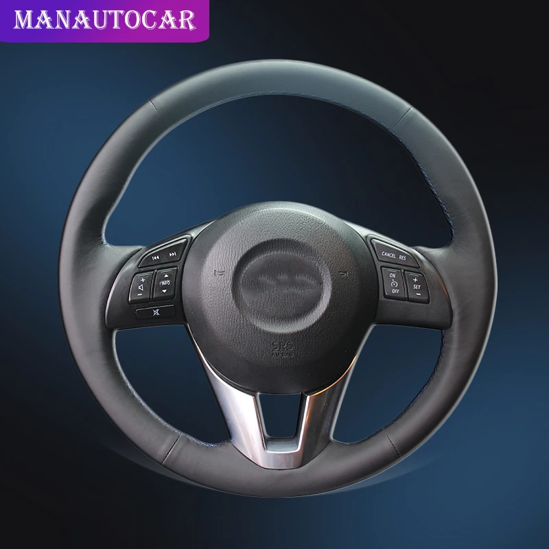 Автомобильная оплетка на руле для Mazda 3 Axela Mazda 6 Atenza Mazda 2 CX-3 CX-5 Scion iA DIY Авто оплетка крышки