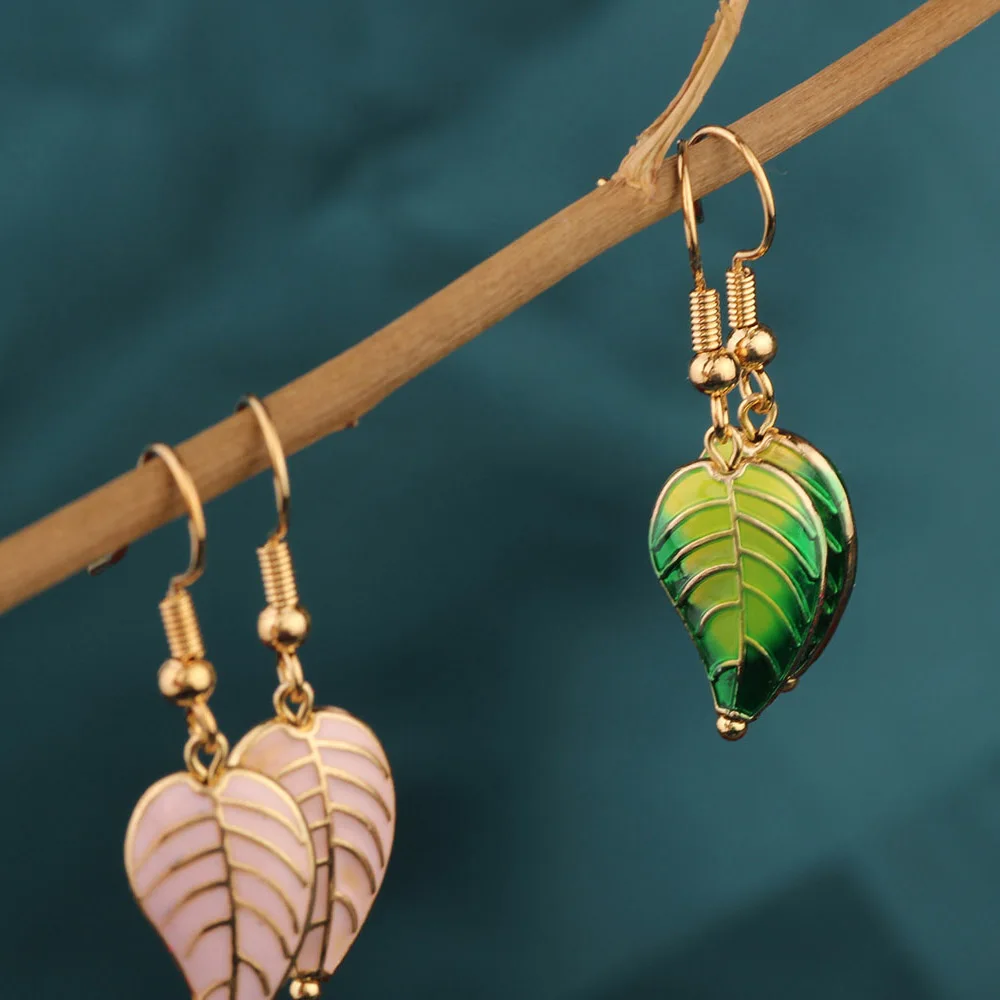 Китайские яркие этнические розовые и зеленые Перегородчатые небольшие висячие