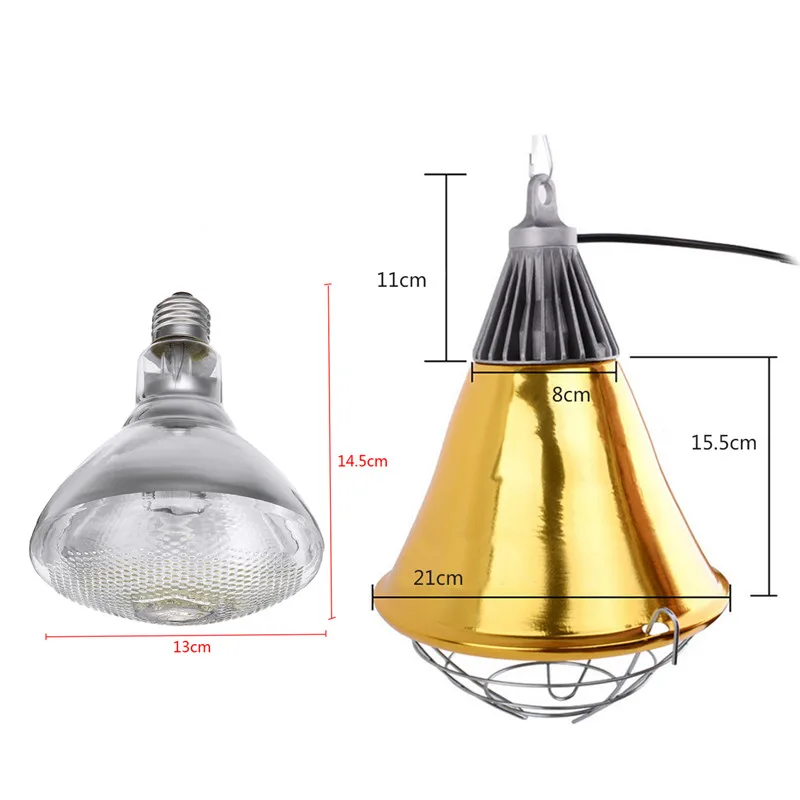 Инкубатор с регулируемым выключателем 250 Вт для птицы лампа и курица питомцев