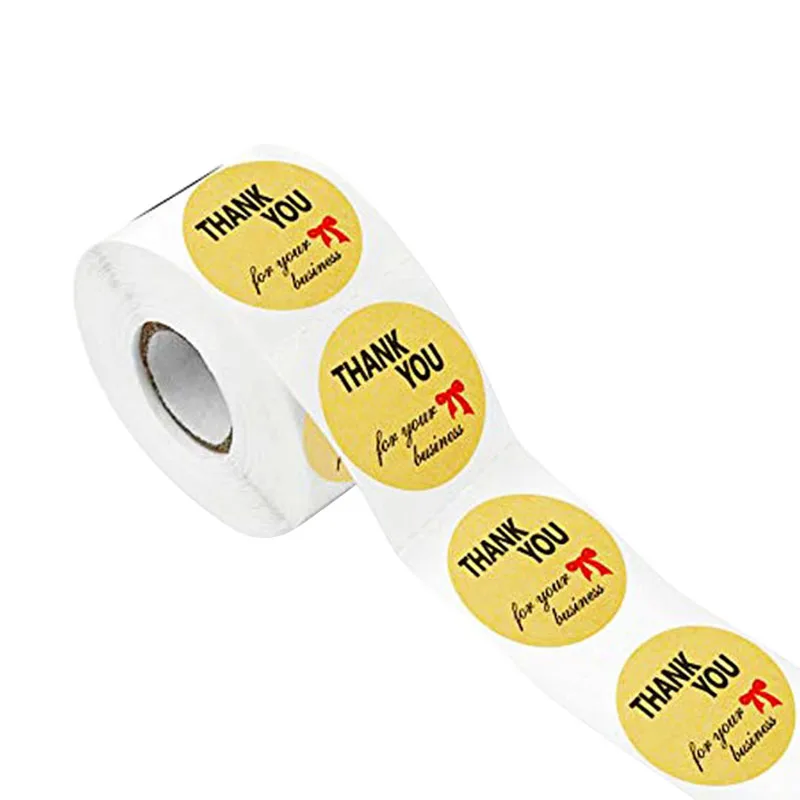 Крафт-бумага &quotСпасибо за ваш бизнес&quot наклейки Скрапбукинг для этикетки