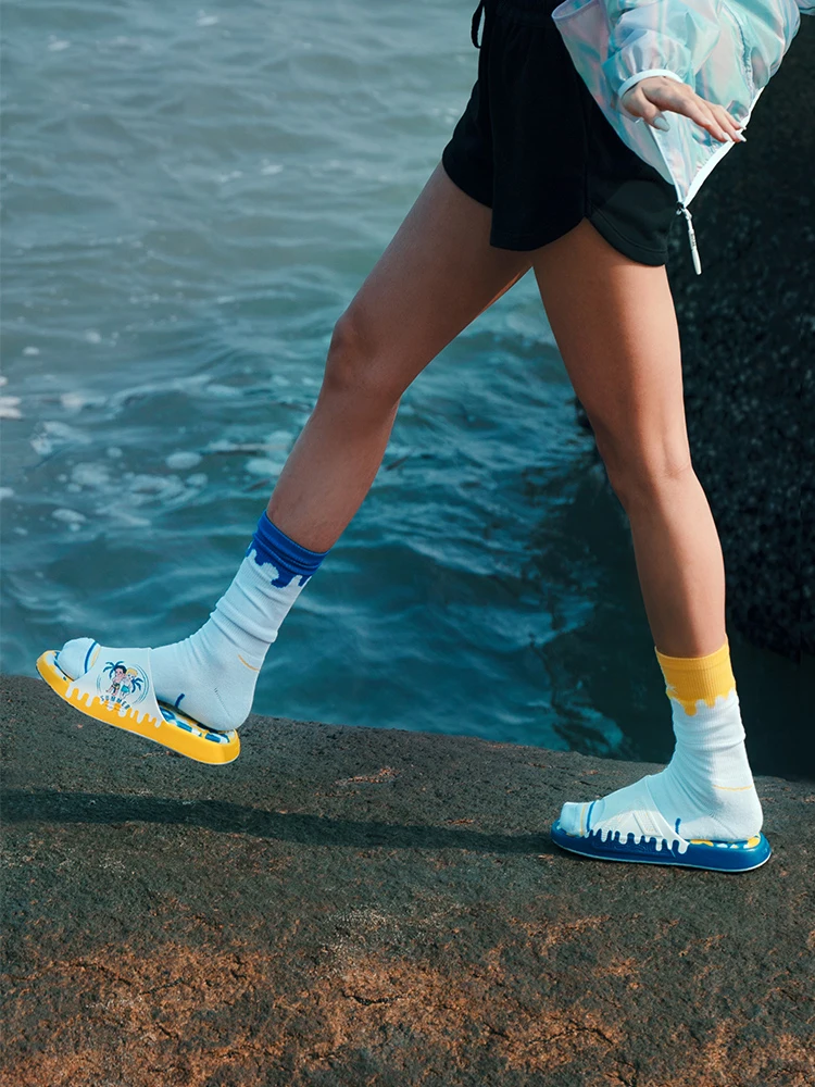 PEAK TAICHI 2020 Summer Men's Clogs Quick Dry Casual Home Woman Slippers Male Garden Shoes Beach Sandals Bathroom Slipper | Спорт и