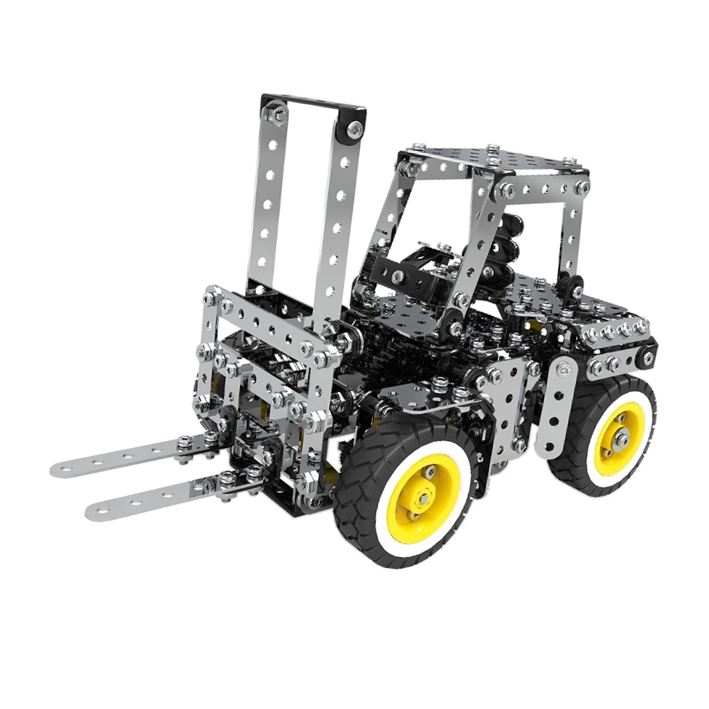 

589Pcs DIY Assembled Gear Drive Forklift Building Blocks STEM Learning Toy
