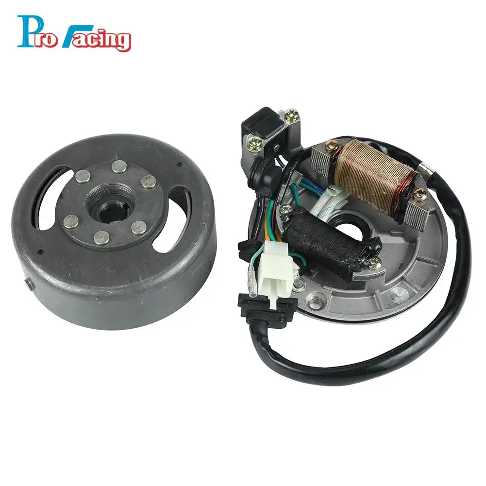 

Motorcycle AC Ignition Magneto Stator Magneto Flywheel kit For Lifan LF 50cc 110cc 125cc Horizontal Engines Dirt Pit Bikes