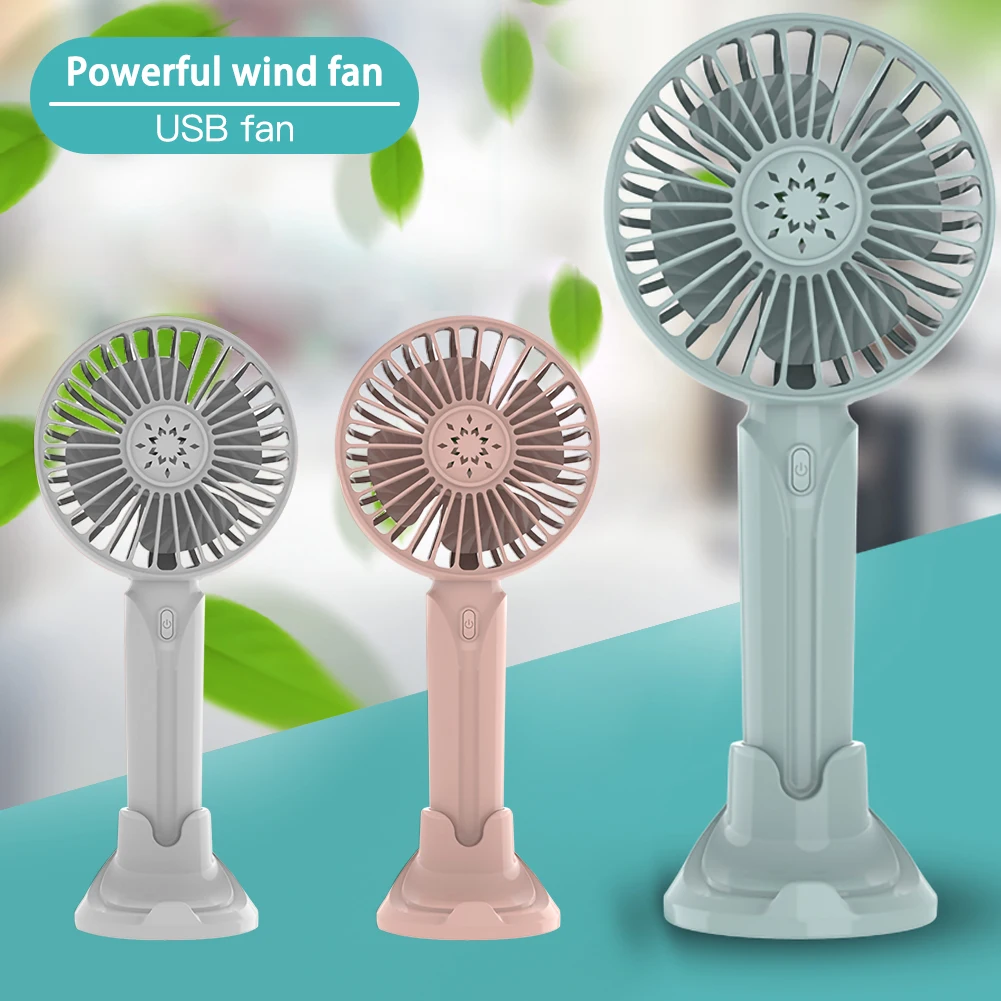 

Mini Portable Hand-held Small Folding Desk Fan USB Rechargeable Fan Portable Fan Handheld Fan 3 Speed