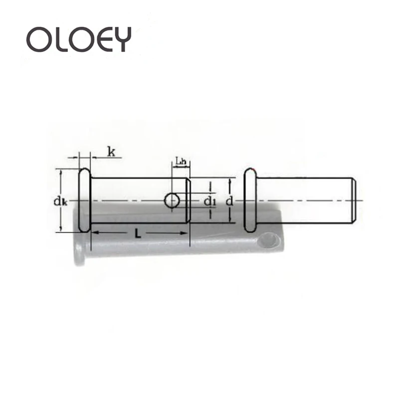 10 шт. M8 штифты осевая плоская головка с отверстиями позиционирования из